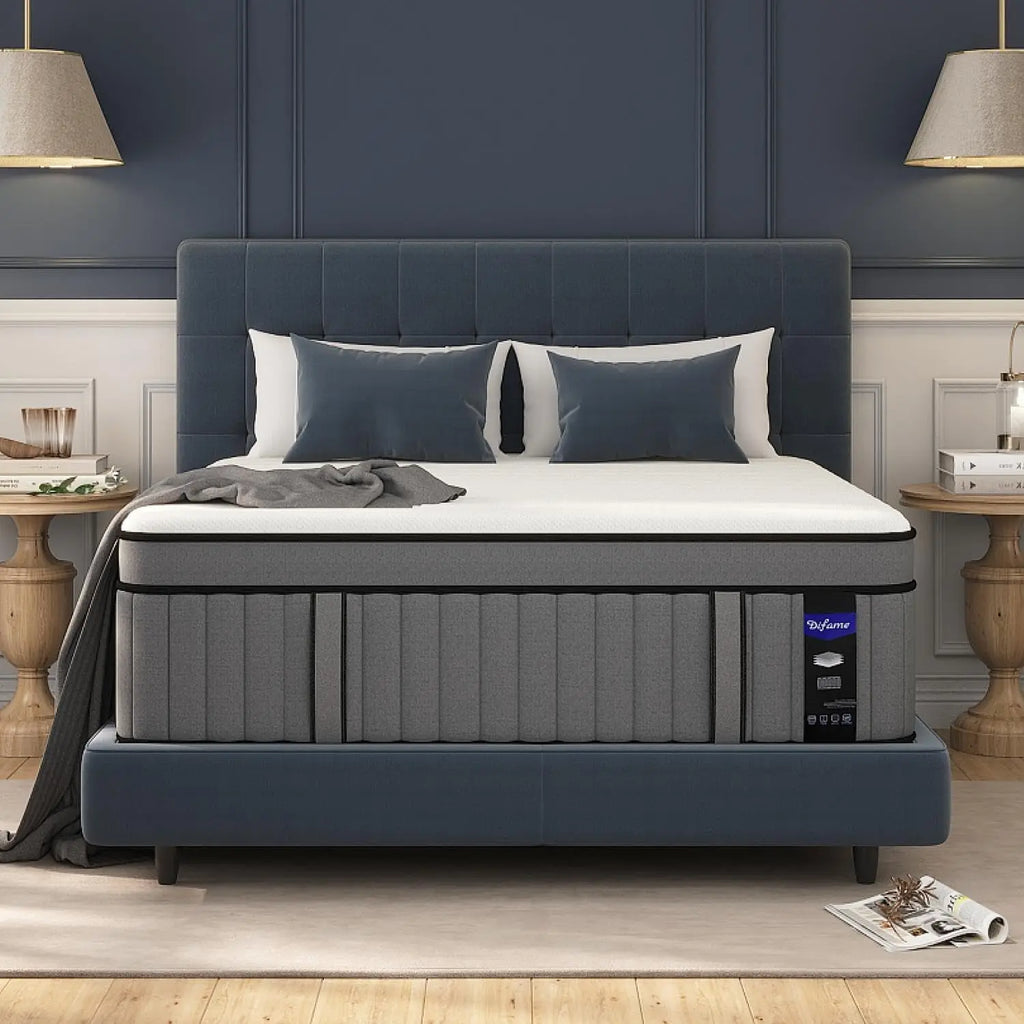 Full Size Mattress 12 inch Full Mattress in a Box Hybrid Mattresses with Gel Memory Foam Pocket Springs Pressure Relief Cooling