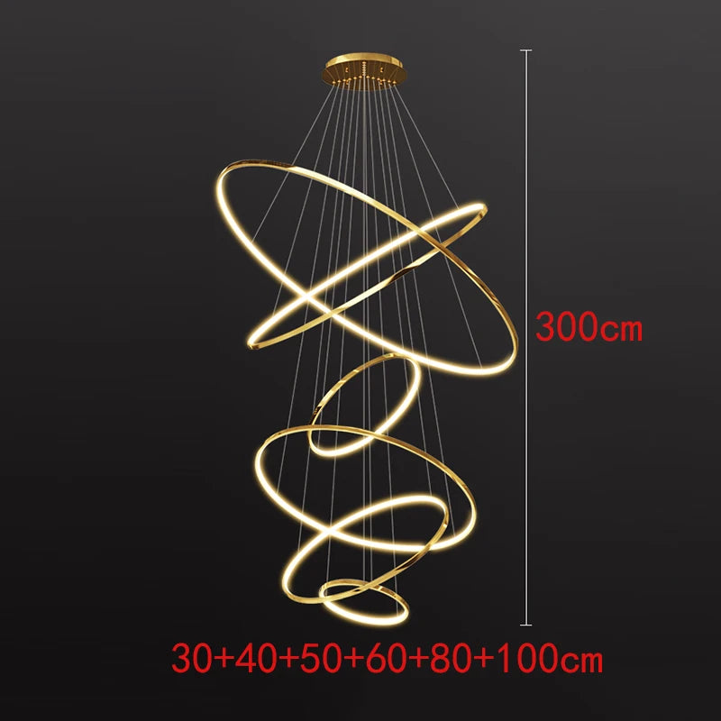 Nordic home decoration, stair chandelier, living room bedroom and dining room Pendant lights, ceiling light, indoor lighting