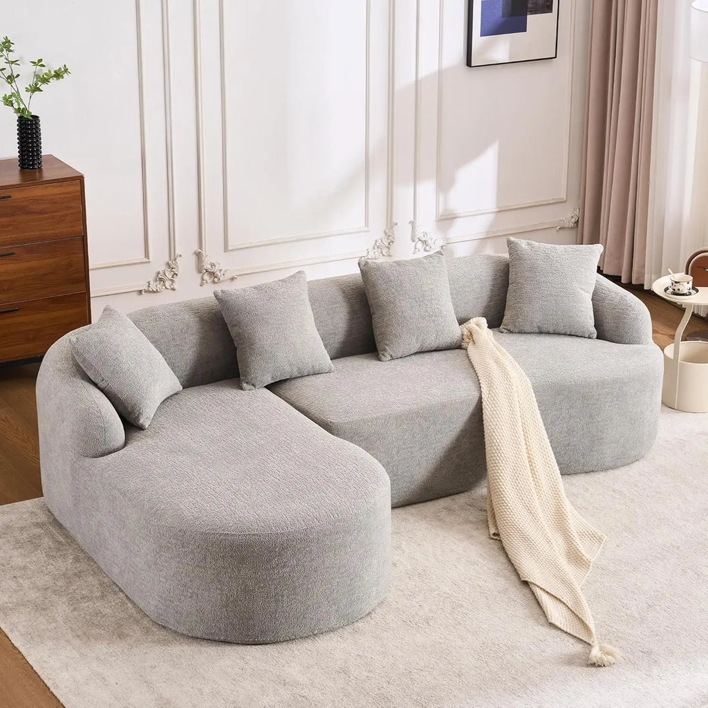 CloudLux Oversized Sectional Sofa with Chaise