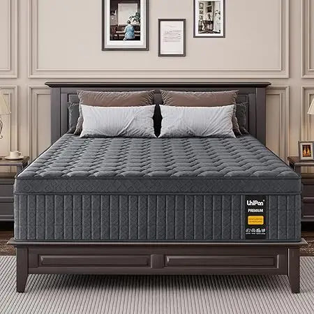 Queen 12” Hybrid Mattress with Extra Back, Lumbar, Hip Support for Pressure Relief (Fiberglass Free)