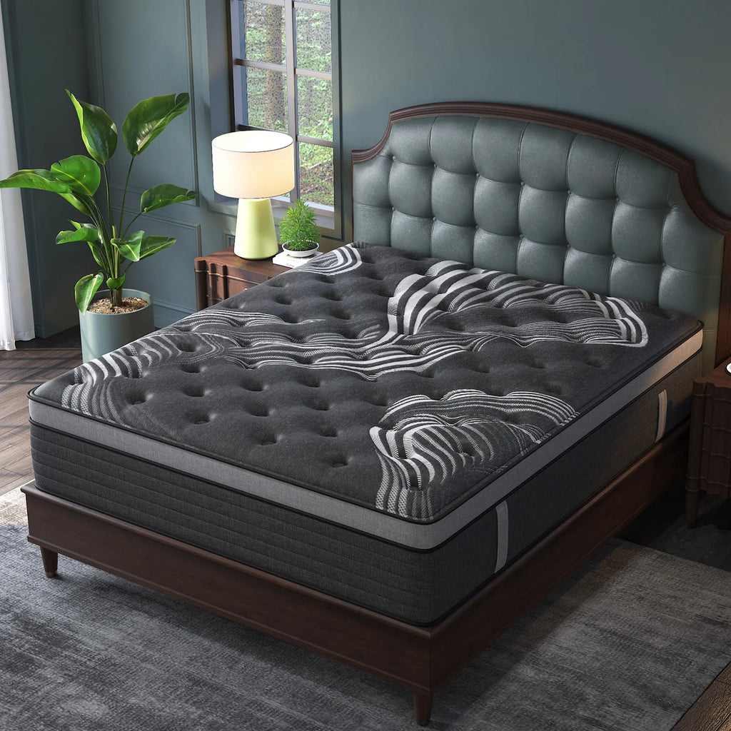 12"14" Gel Memory Foam Hybrid Pocket Spring Mattress Twin Full Queen King Bed Mattress In A Box, Medium Firm Motion Isolation