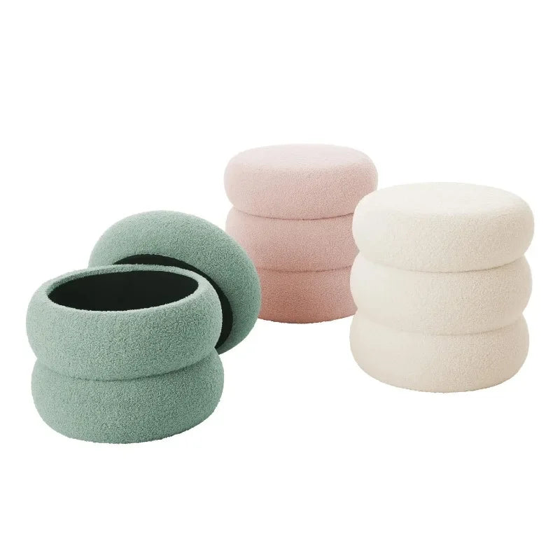 The Bouclé Nest Storage Ottoman