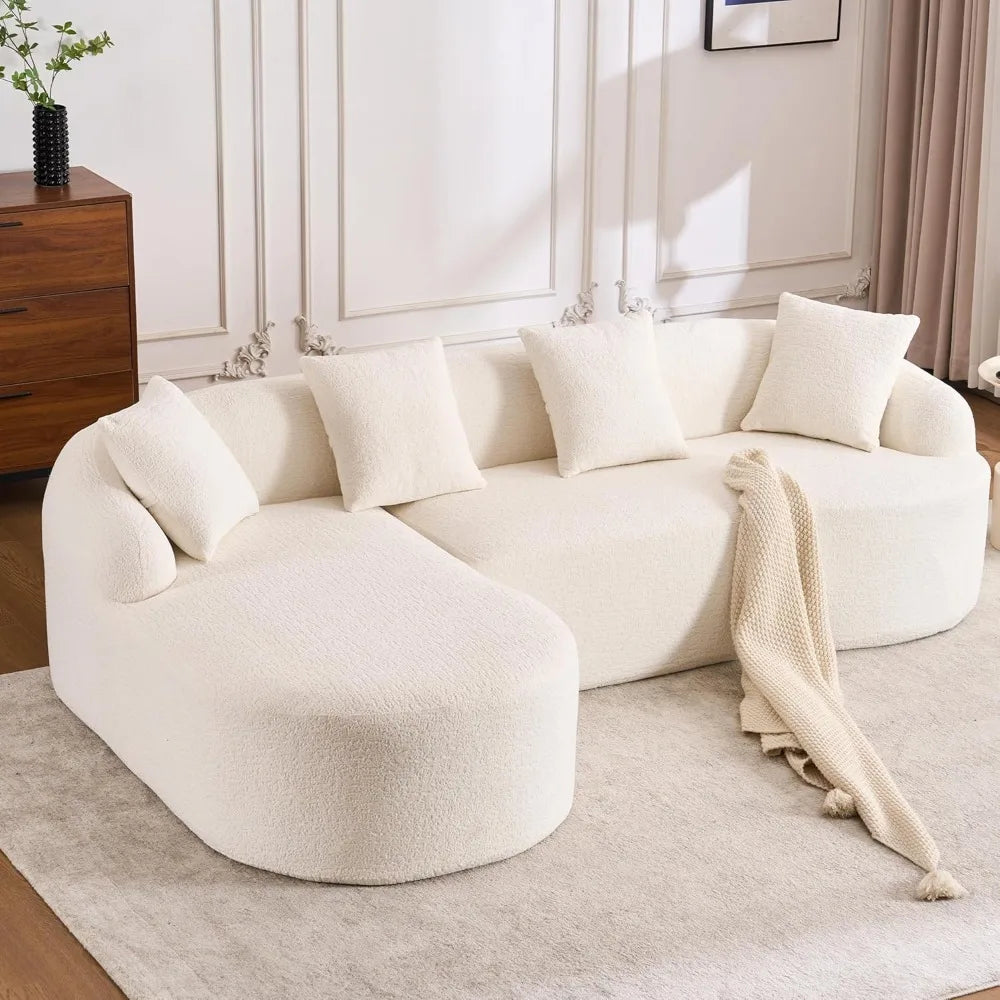CloudLux Oversized Sectional Sofa with Chaise