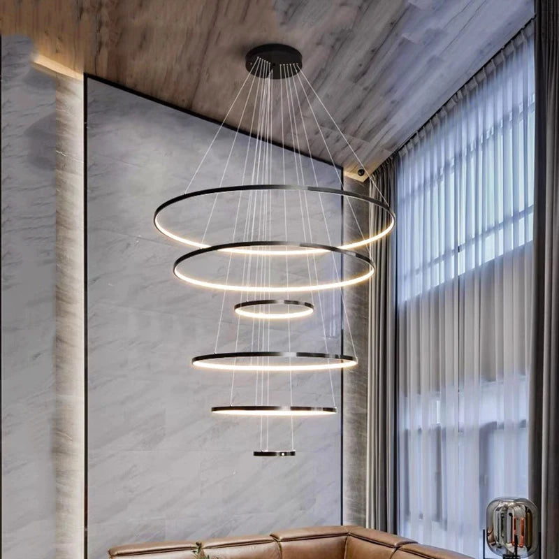 Nordic home decoration, stair chandelier, living room bedroom and dining room Pendant lights, ceiling light, indoor lighting