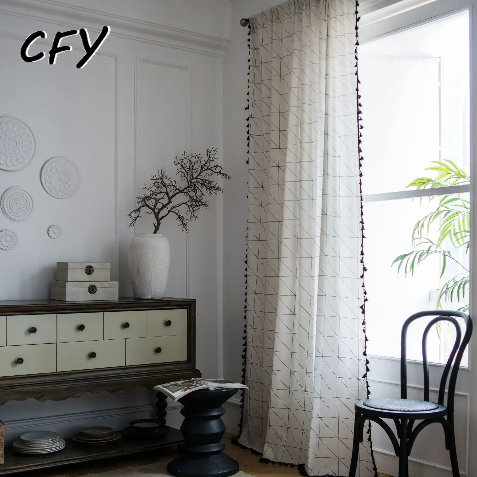 Linen Tassel Curtains