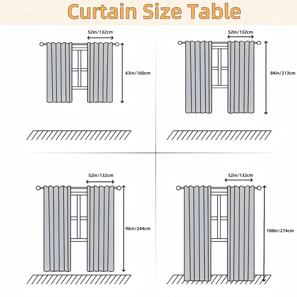 Linen Privacy Curtains 1PC