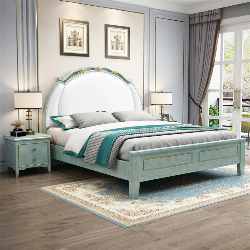 Adjustable Twin Frame Single American Gas Lift bed California super king bed solid wood frame queen size upholstered beds