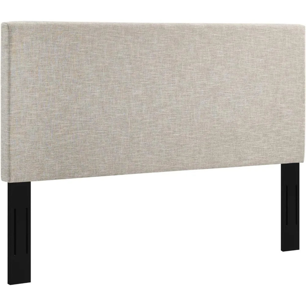 Claire Linen Fabric Upholstered King and California King Headboard in Beige