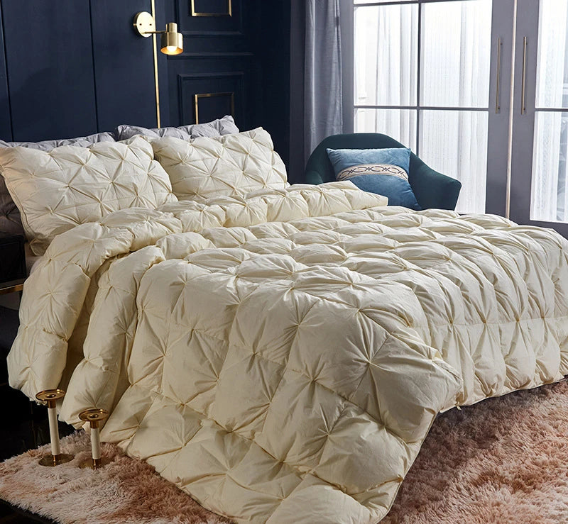 Duvet 95 White Goose Down Winter Thickened Single Double Goose Down Spring and Autumn Quilt Core Warm Gift Down Comforter