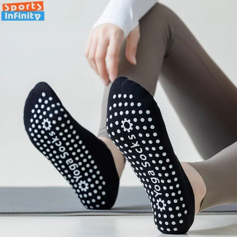 Thin Cotton Breathable Short Non-slip Cross Strap Yoga Socks Pilates Socks Indoor Fitness Dance Training Sports Floor Socks
