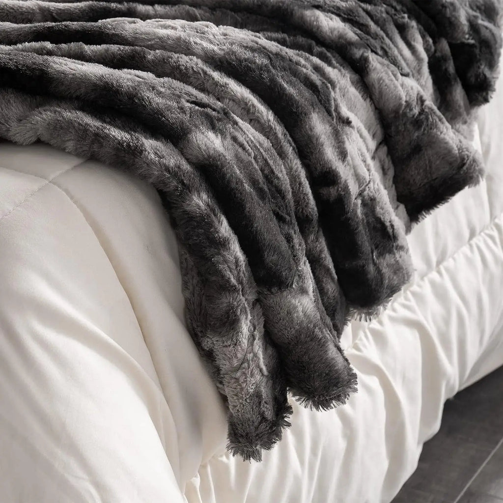 Winter Blanket Pv Wool Blanket Tie Dyed Double Sided Fleece Blanket Faux Fur Lamb Wool Shawl Cover Blankets Bedspread On The Bed
