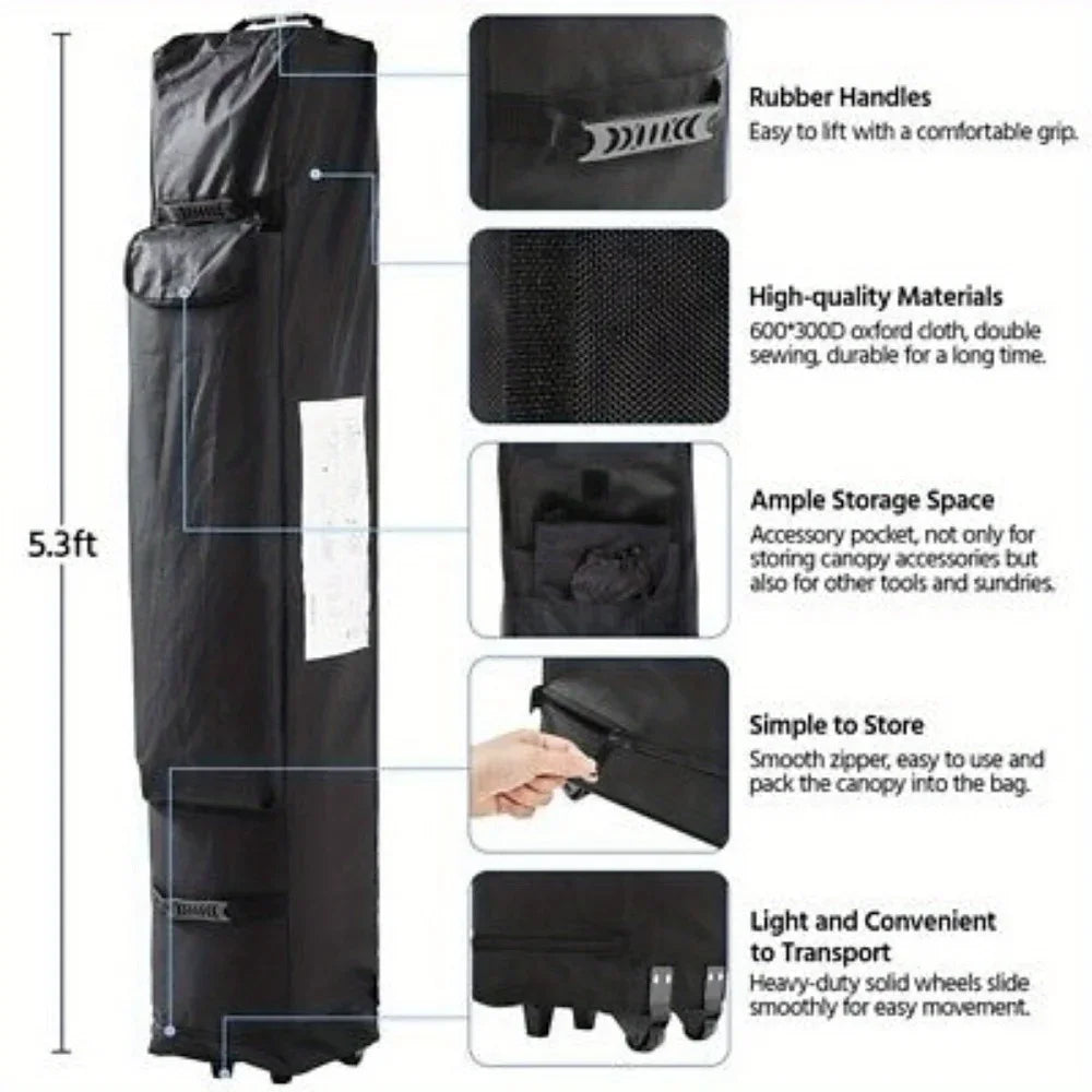 10x10' Commercial Pop UP Canopy Party Tent Folding Waterproof Gazebo Heavy Duty