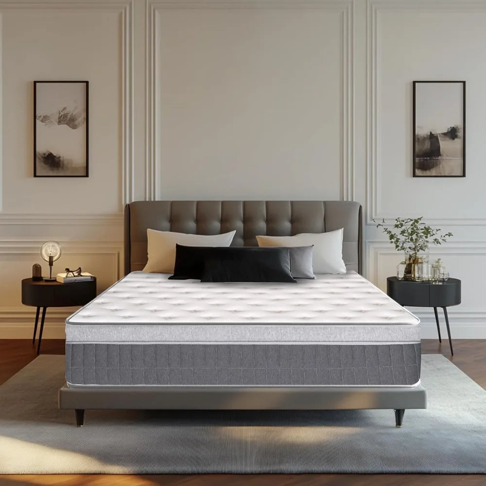 Full Medium Firm 14”H Mattress - Pocket Spring Pressure Relief Spine Support