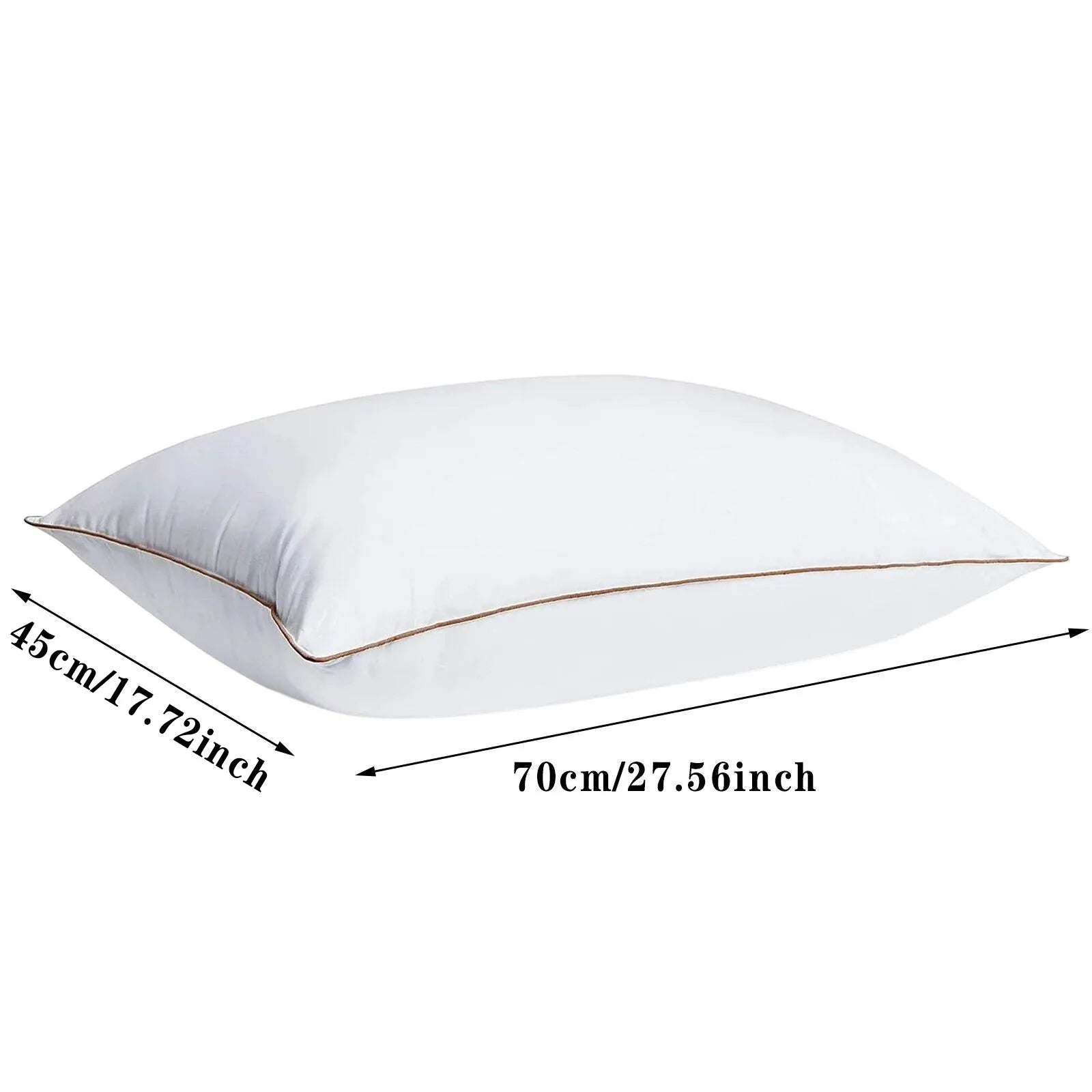Standard Pillow Inner Bedding Feather Down Pillows For Sleeping Natural Goose Feathers Pillow Core For Home Bed Sofa Decor