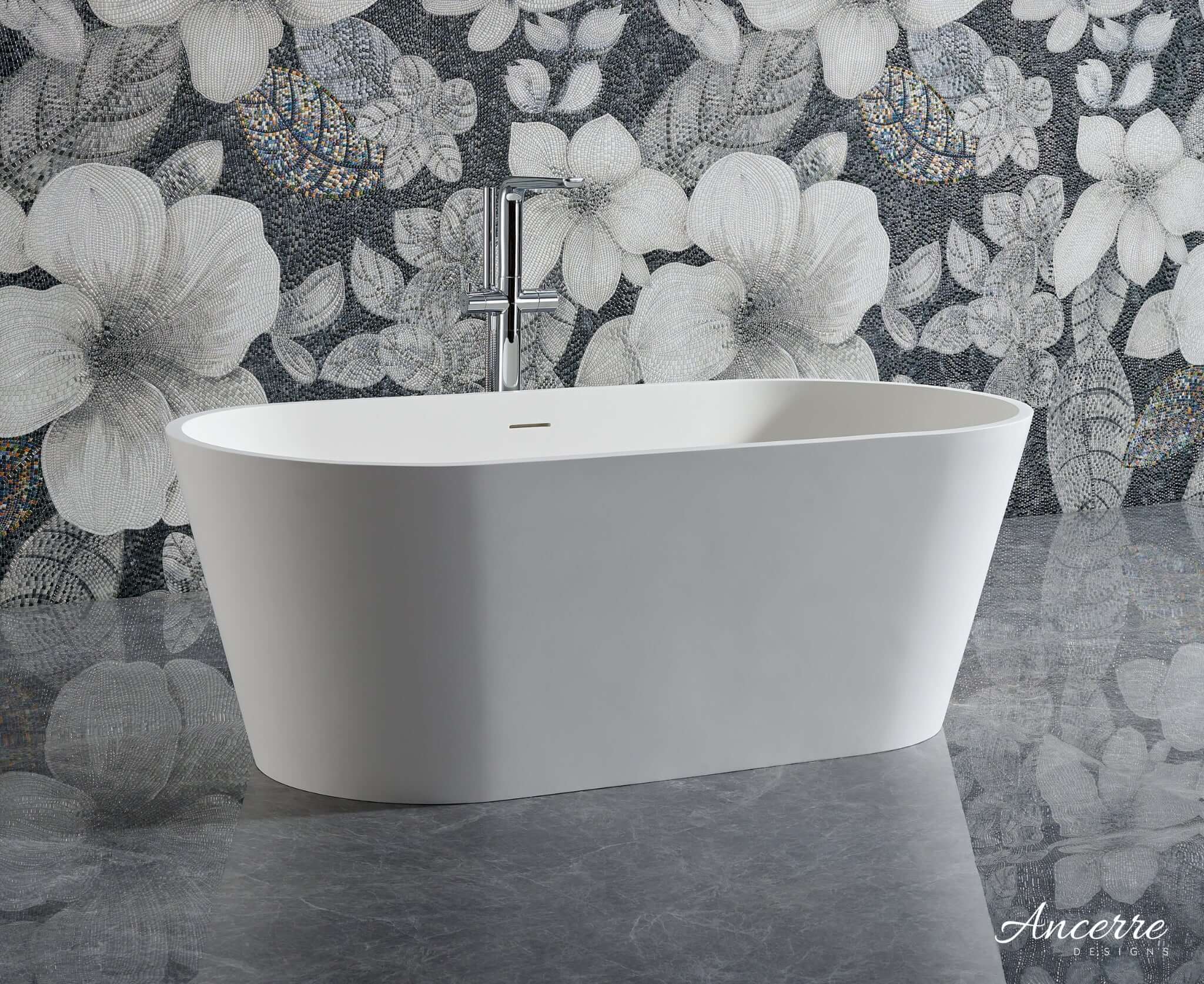 Tranquil Freestanding Solid Surface Bathtub