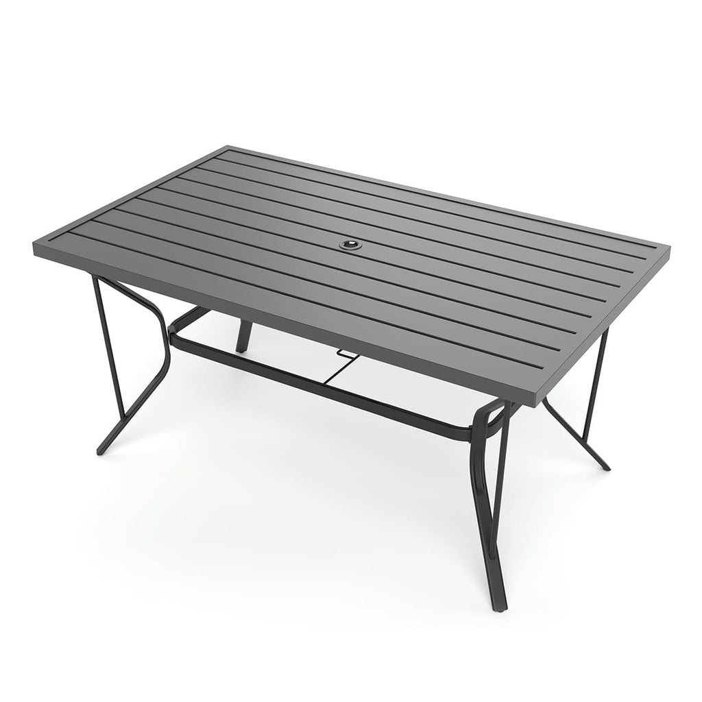 Lume Textilene Outdoor Dining Set, 5-Piece, Full Swivel