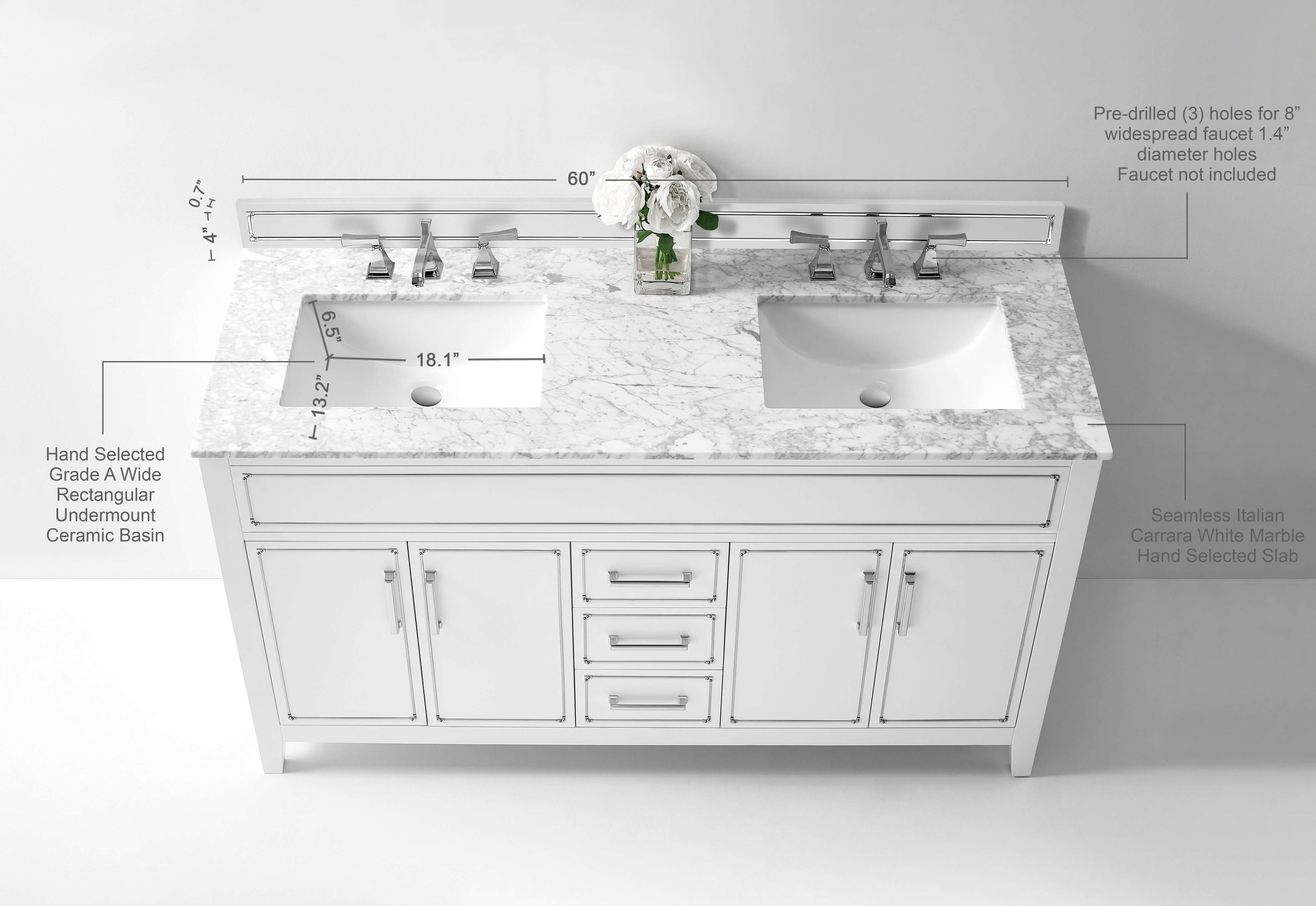 Aspen 60" Bath Vanity Set