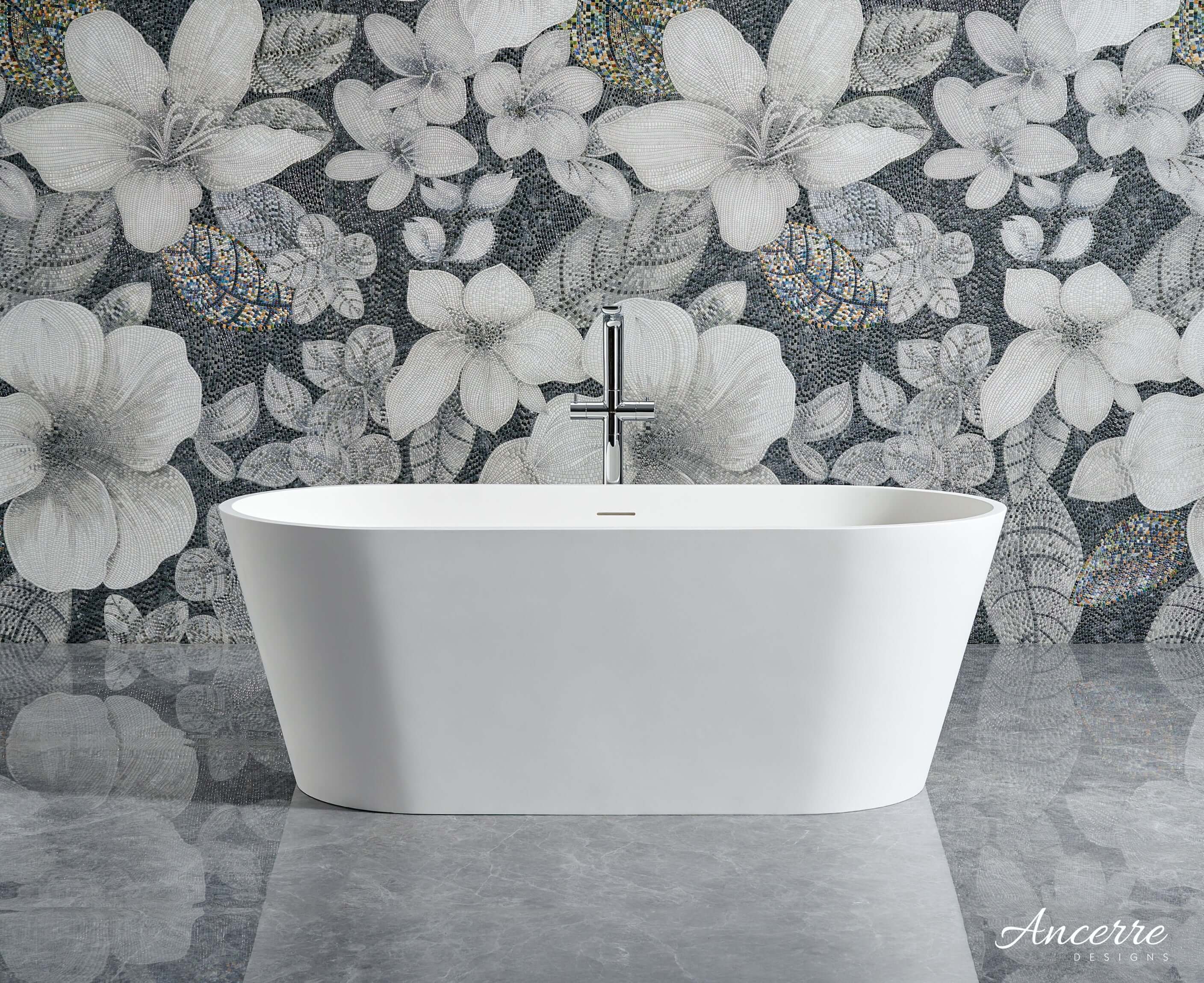Tranquil Freestanding Solid Surface Bathtub