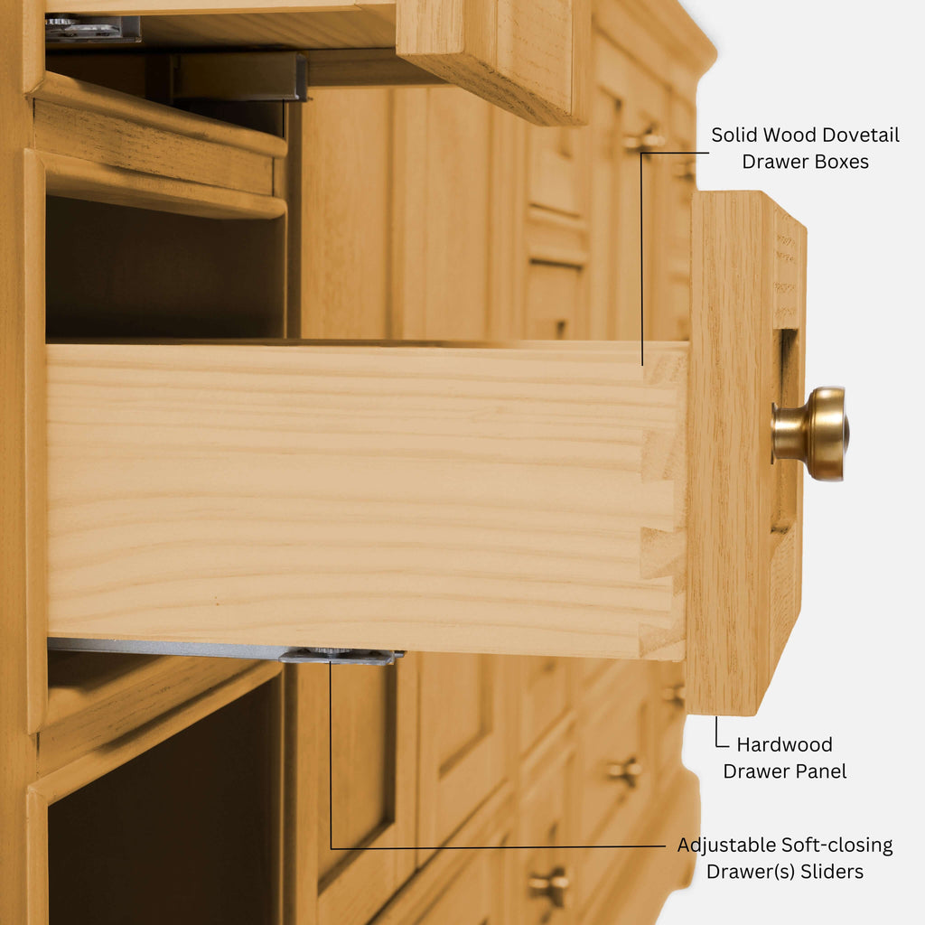 Audrey Bathroom Vanity in Sienna Finish