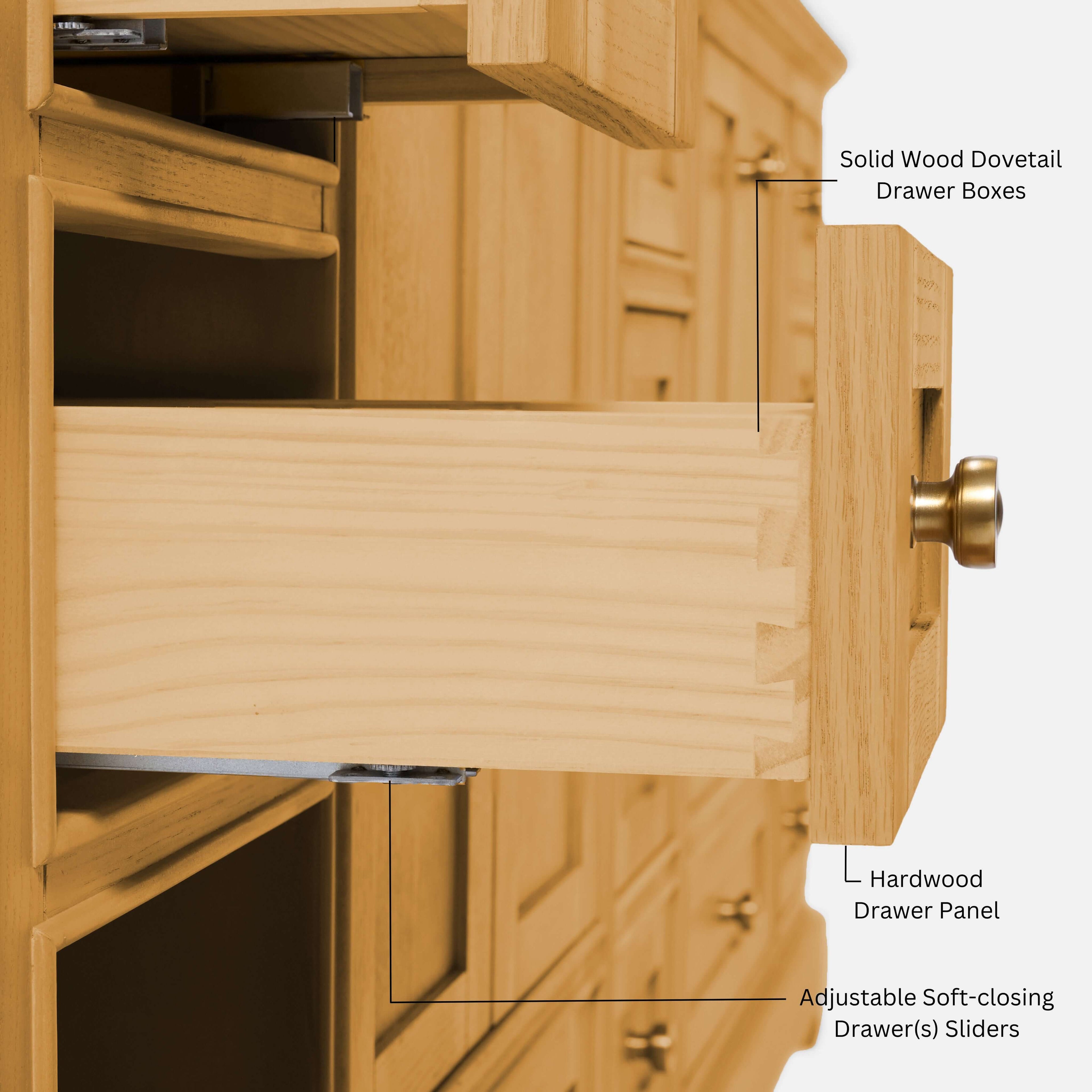 Audrey Bathroom Vanity in Sienna Finish