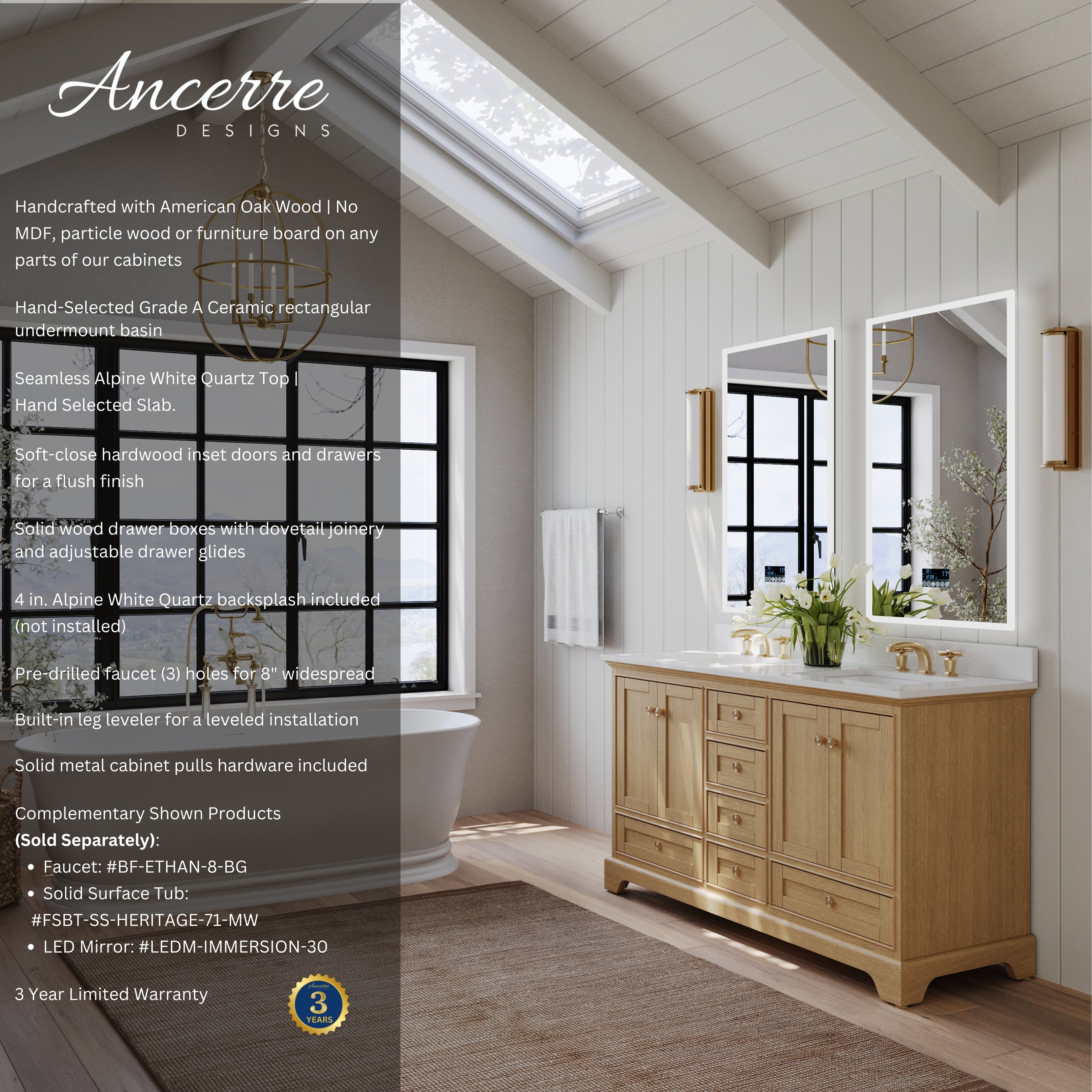 Audrey 66" Bath Vanity Set