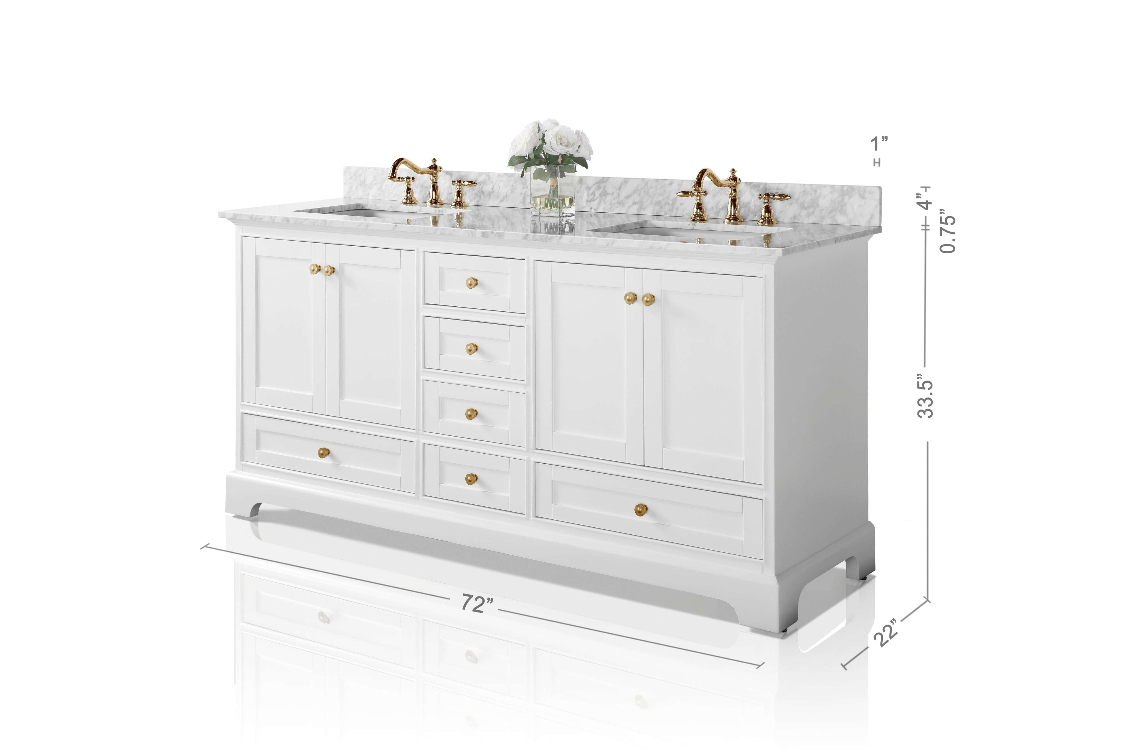Audrey 72" Bath Vanity Set