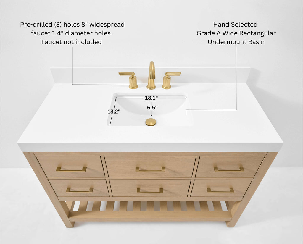 Elizabeth 48" Bath Vanity Set