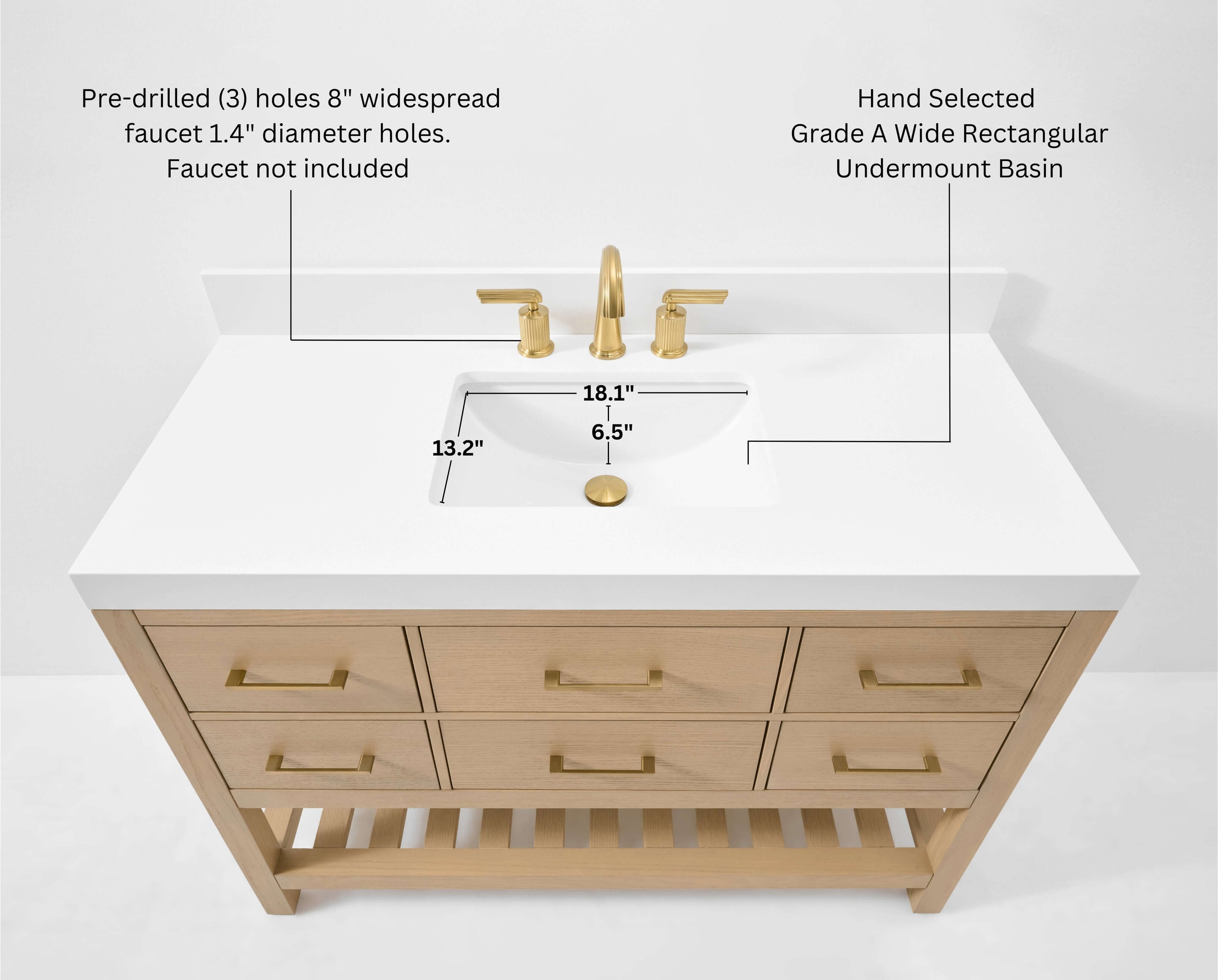 Elizabeth 48" Bath Vanity Set