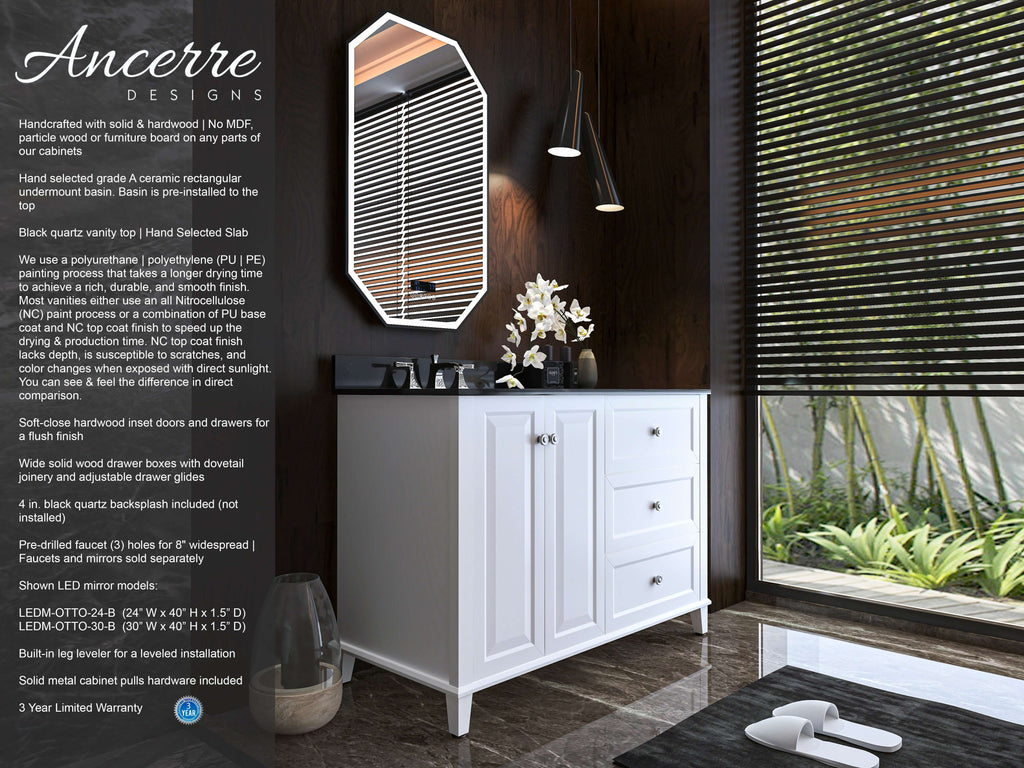 Hannah Bathroom Vanity Collection in White