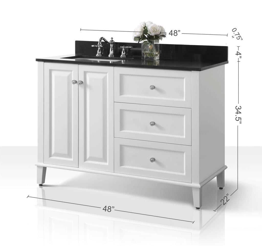 Hannah Bathroom Vanity Collection in White