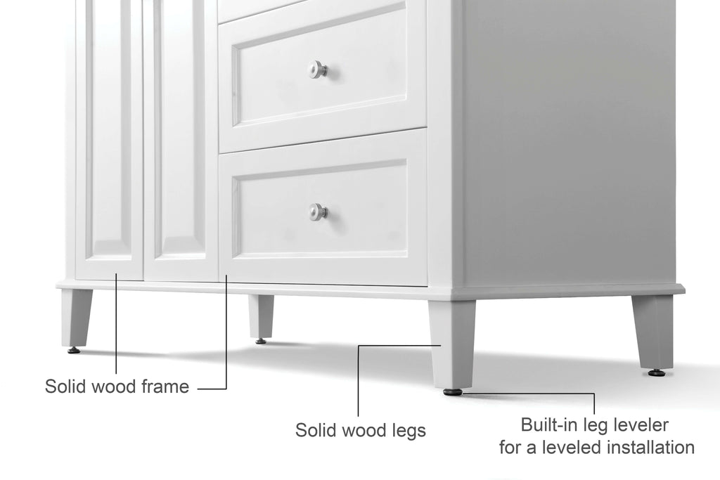 Hannah Bathroom Vanity Collection in White