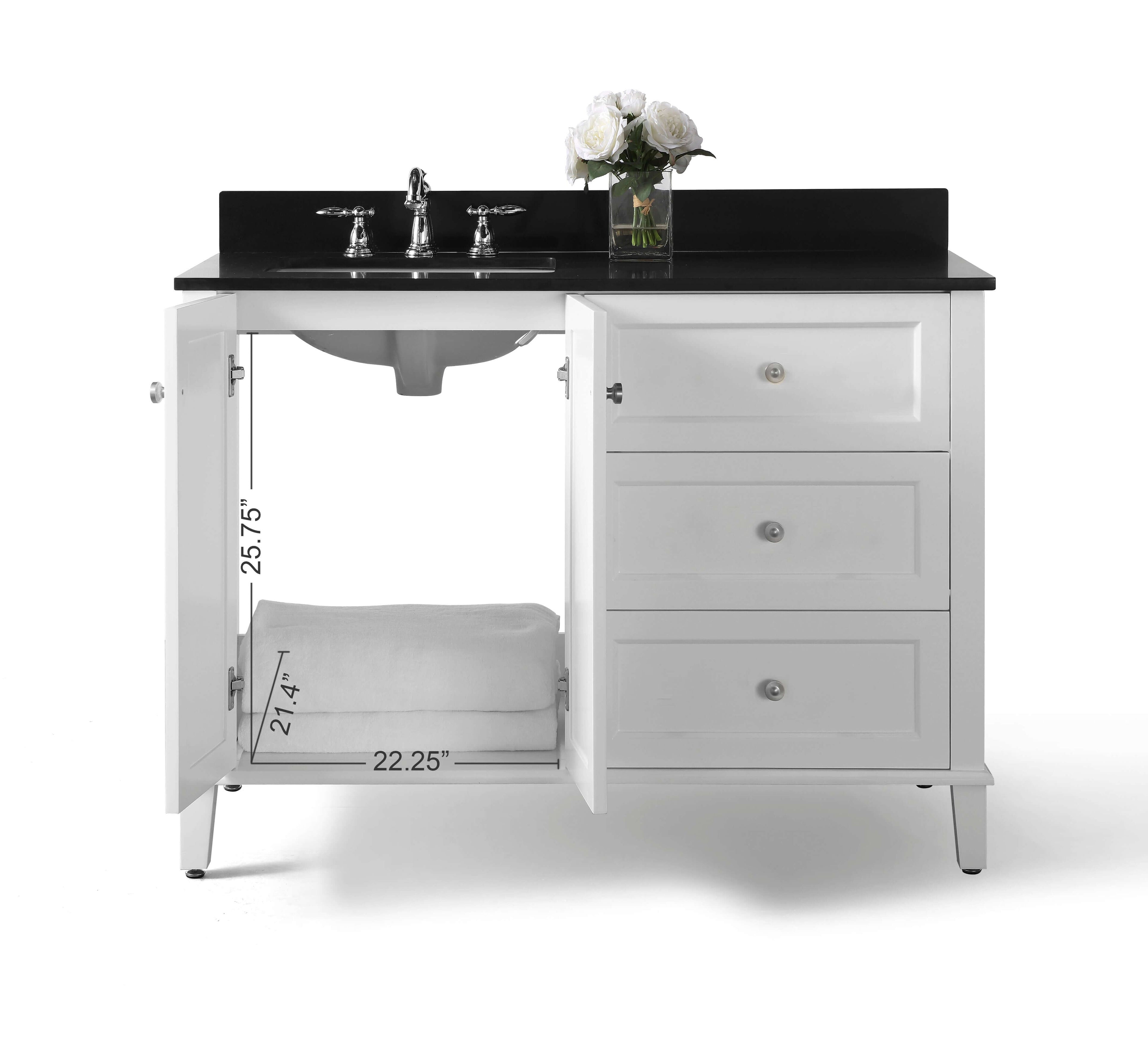 Hannah Bathroom Vanity Collection in White