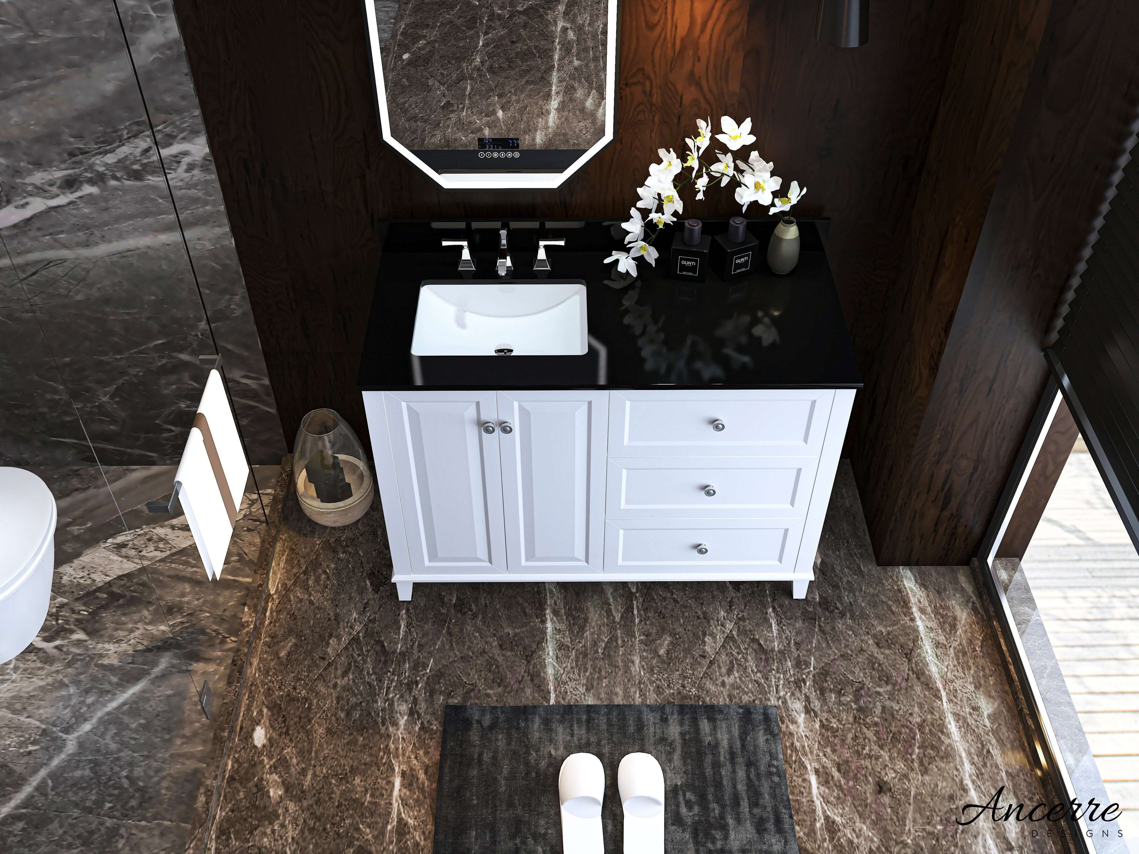 Hannah Bathroom Vanity Collection in White