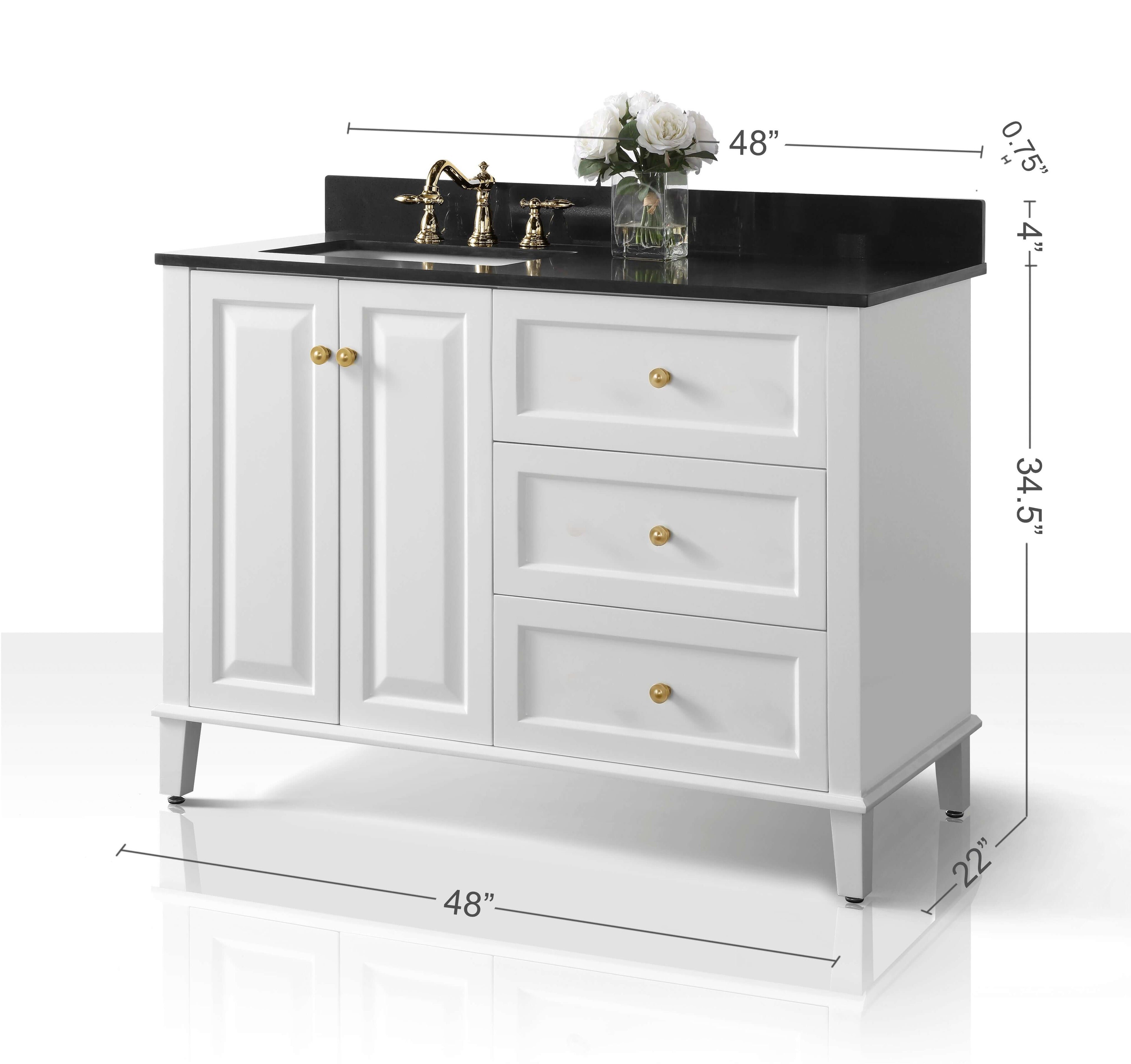 Hannah Bathroom Vanity Collection in White