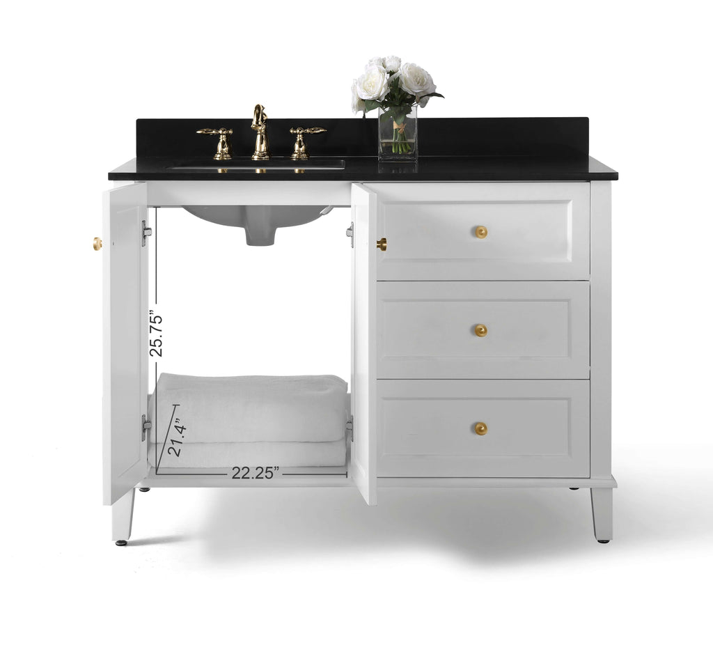 Hannah Bathroom Vanity Collection in White