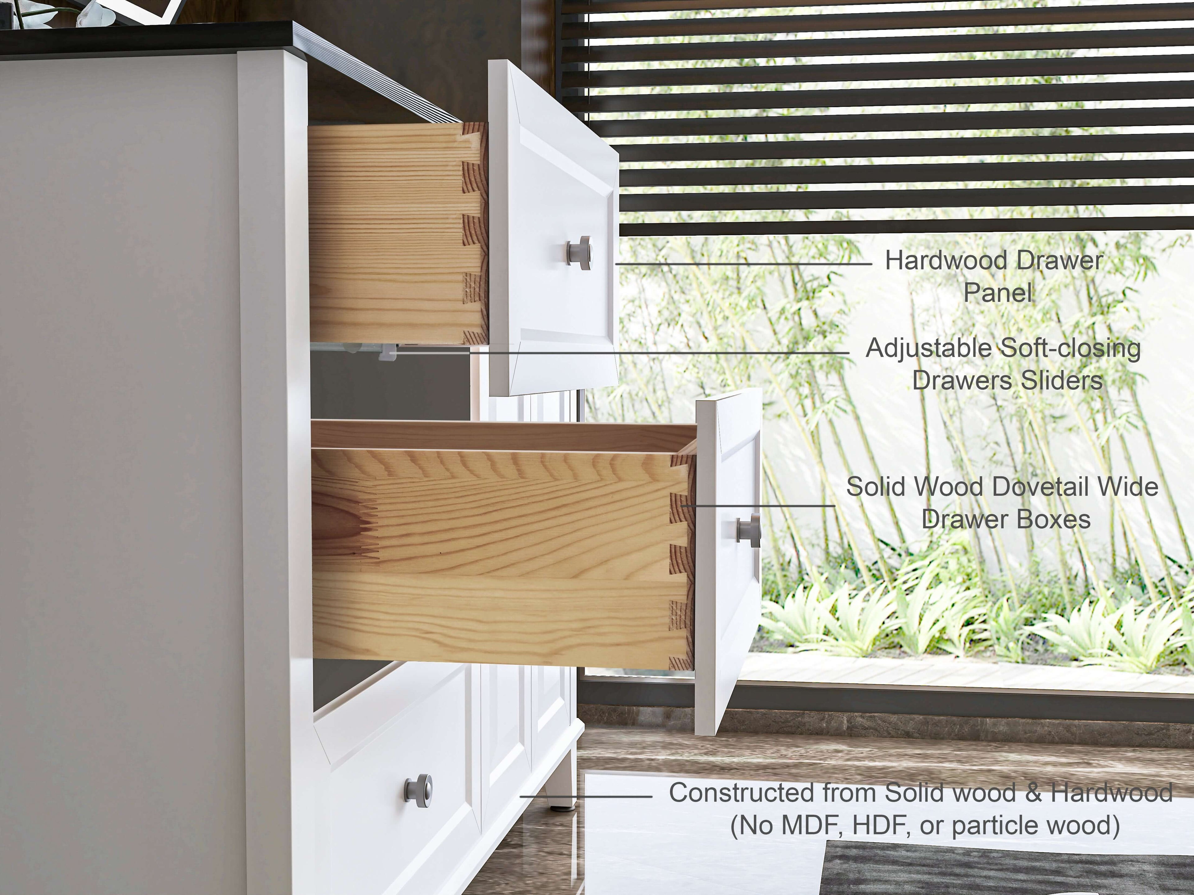 Hannah Bathroom Vanity Collection in White