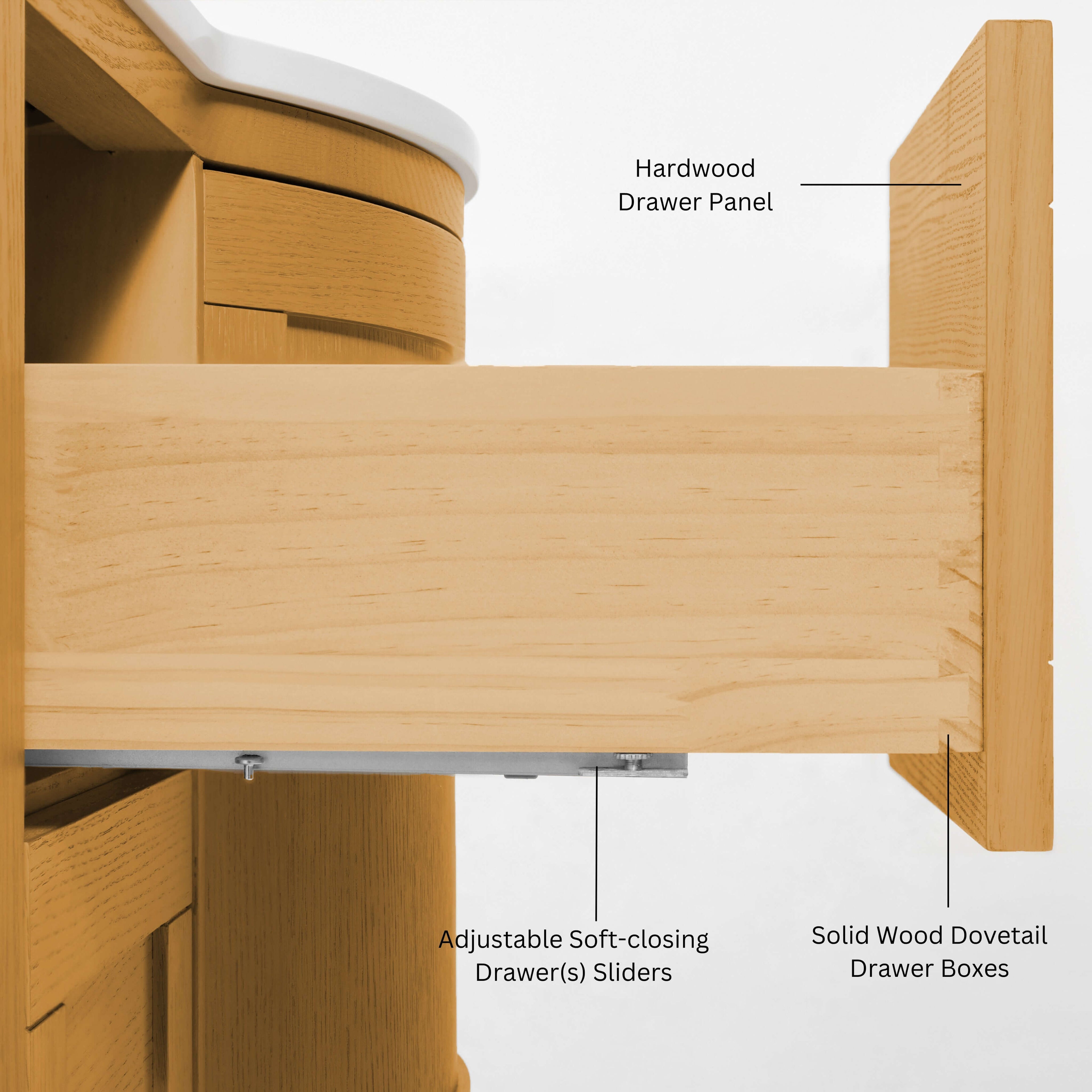 Lauren Bathroom Vanity Collection in Sienna Finish