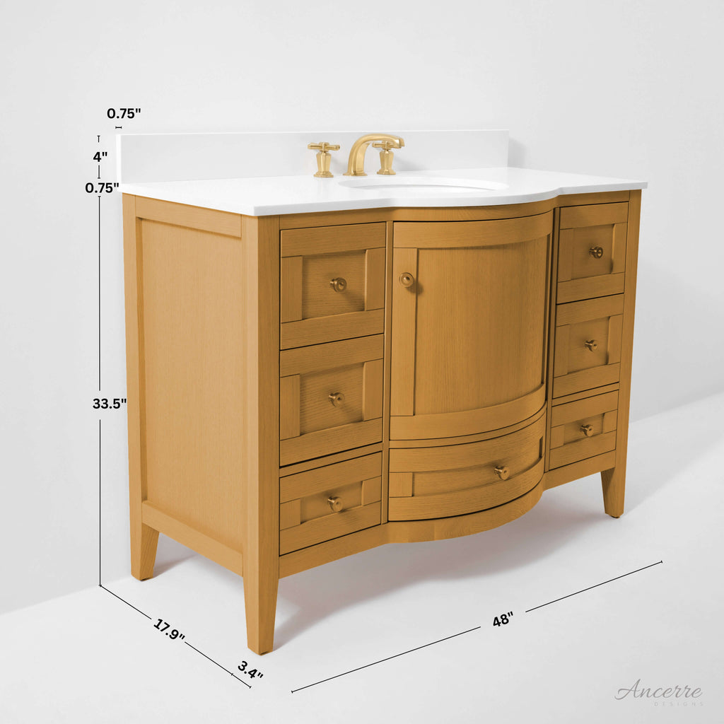 Lauren Bathroom Vanity Collection in Sienna Finish