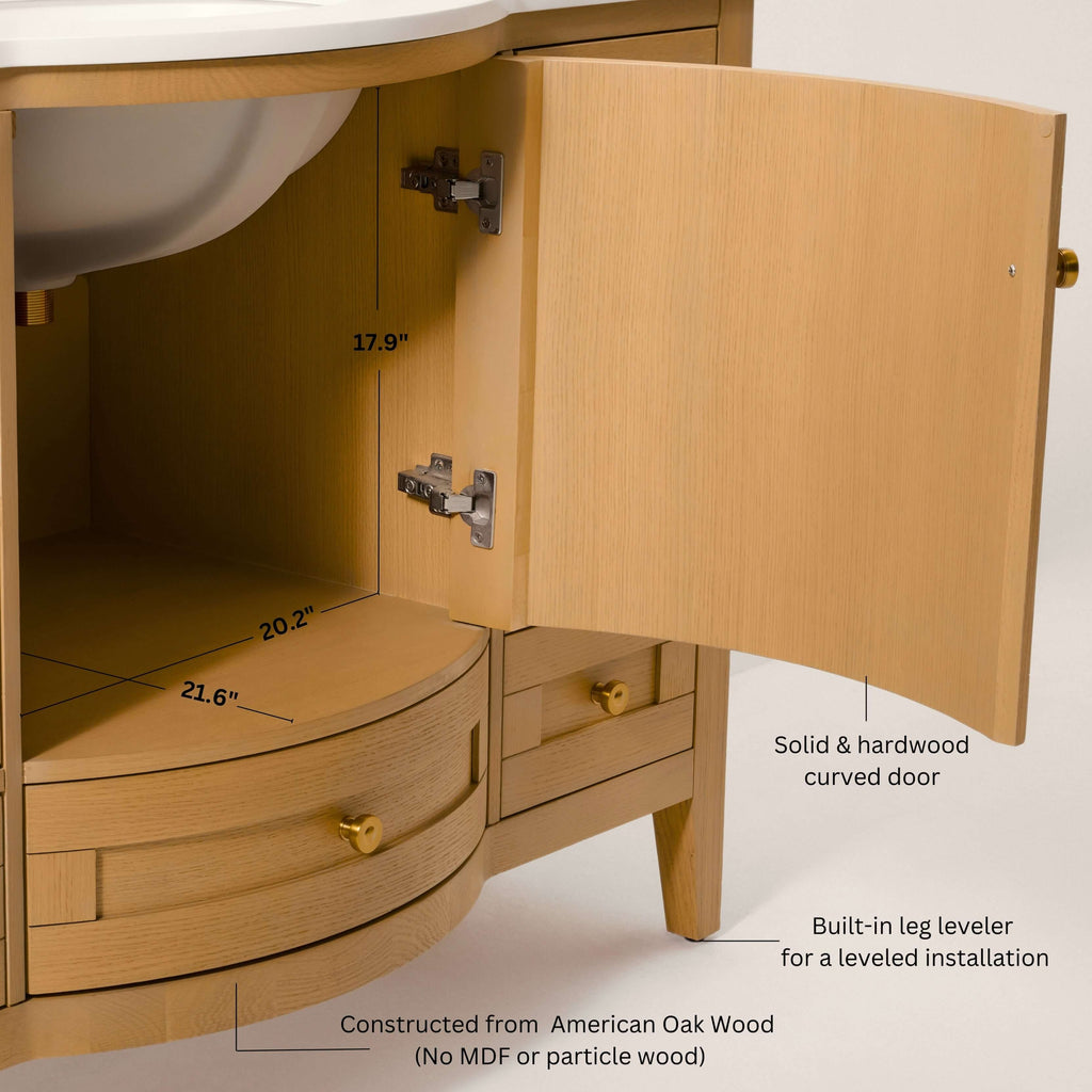 Lauren Bathroom Vanity Collection in Sienna Finish