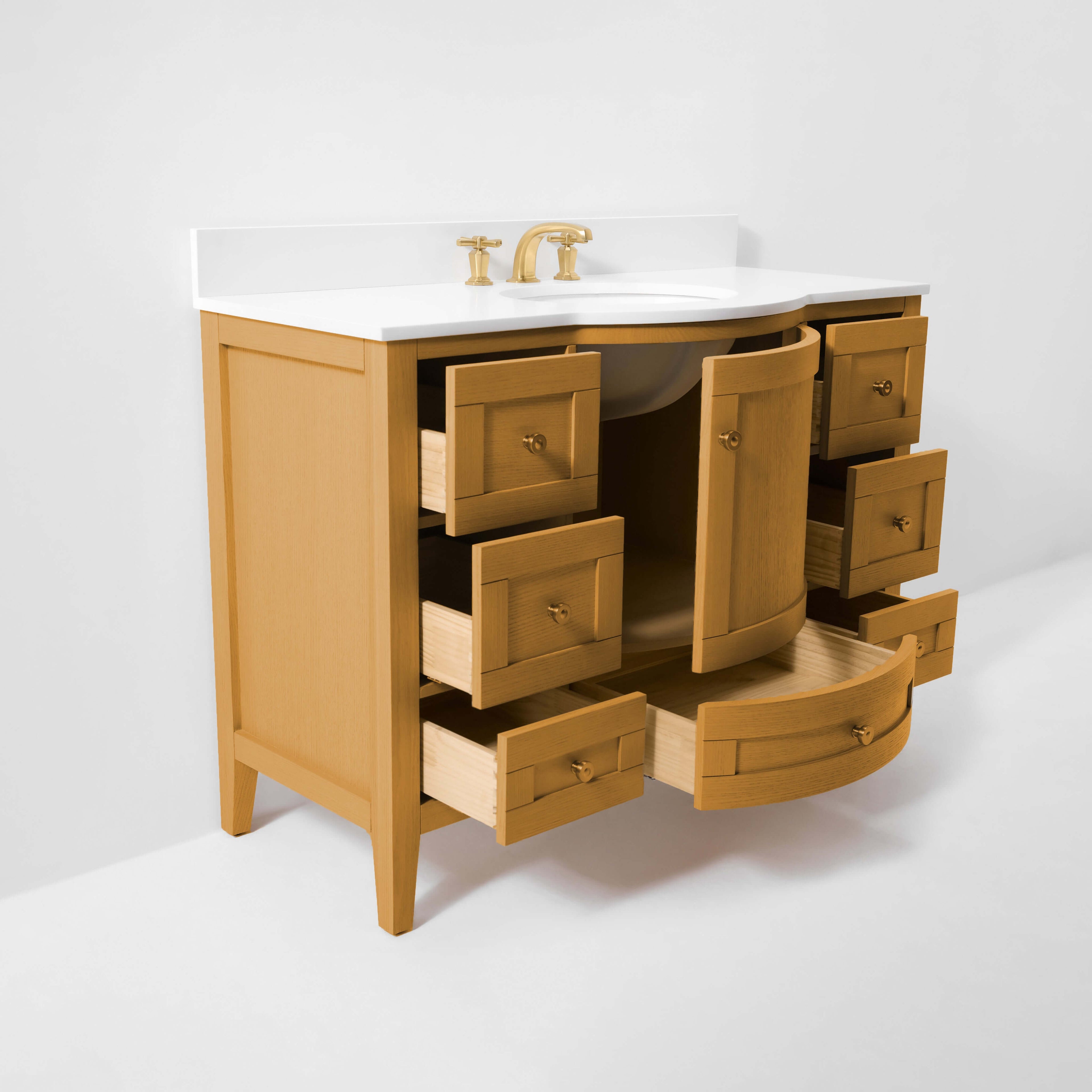 Lauren Bathroom Vanity Collection in Sienna Finish