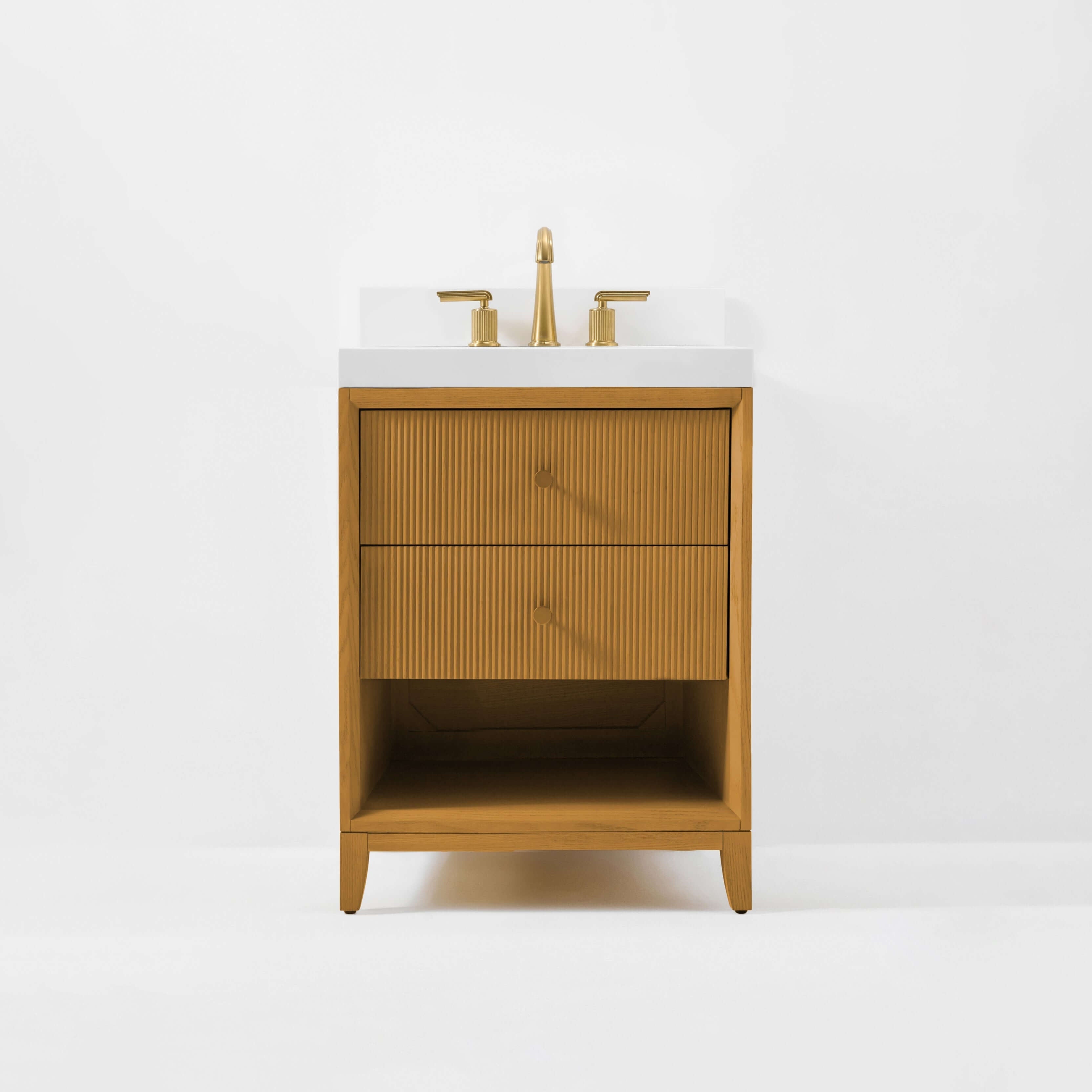 Momo Bathroom Vanity Collection in Sienna Finish