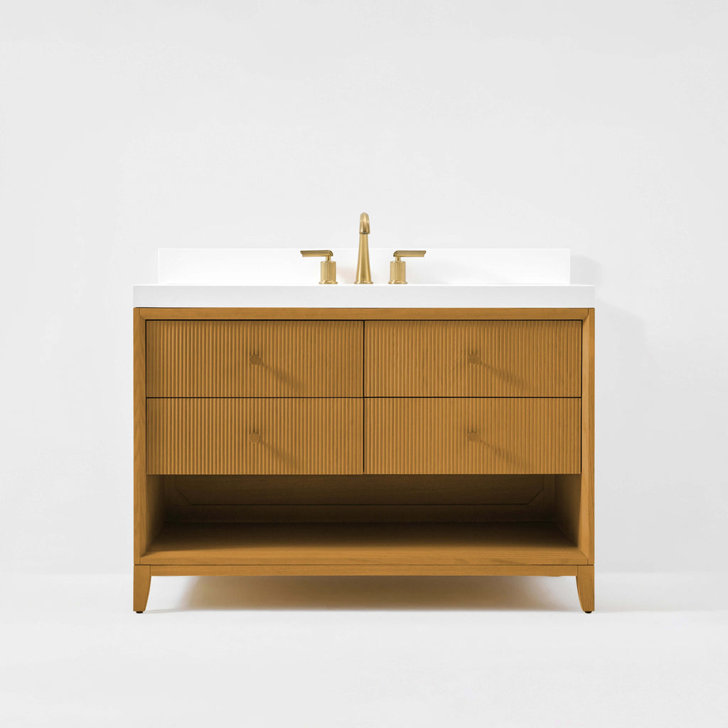 Momo Bathroom Vanity Collection in Sienna Finish