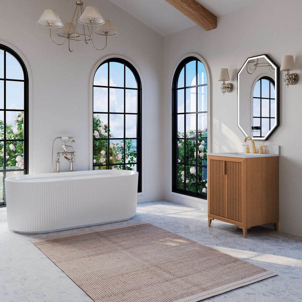 Turlington Bathroom Vanity Collection in Sienna Finish