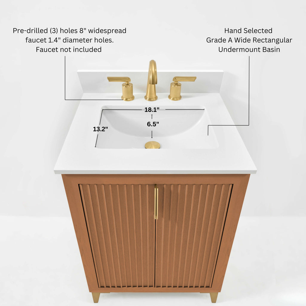 Turlington Bathroom Vanity Collection in Sienna Finish