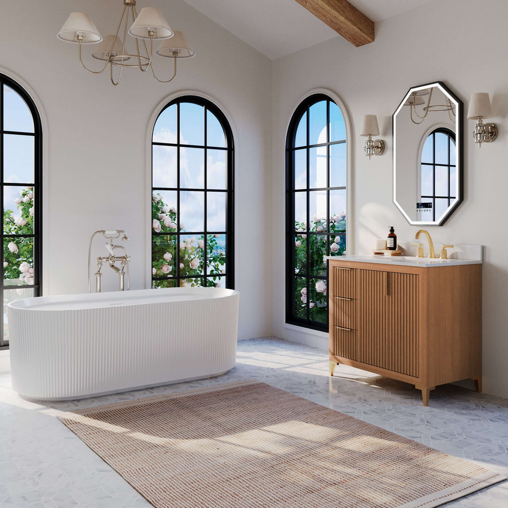 Turlington Bathroom Vanity Collection in Sienna Finish