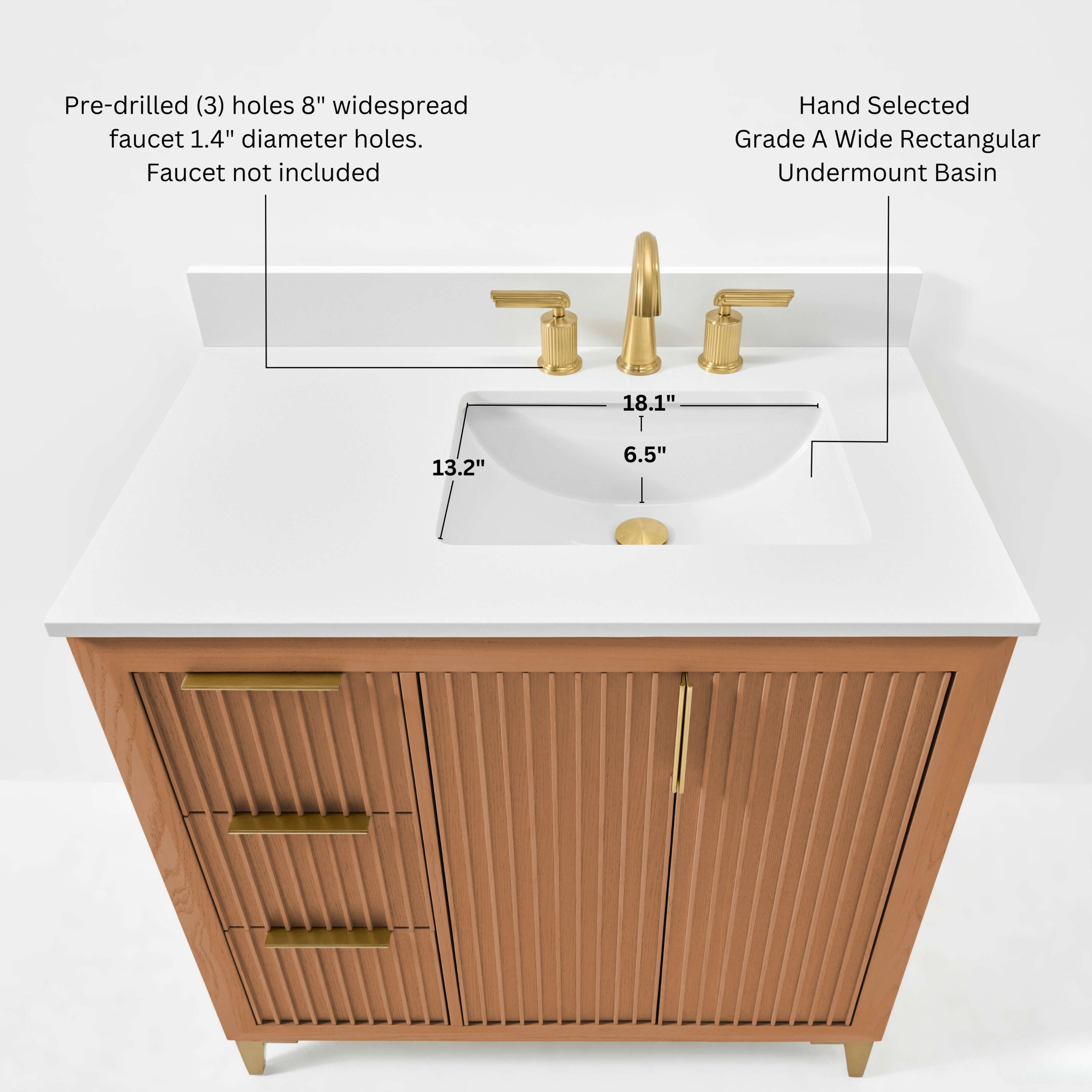 Turlington Bathroom Vanity Collection in Sienna Finish