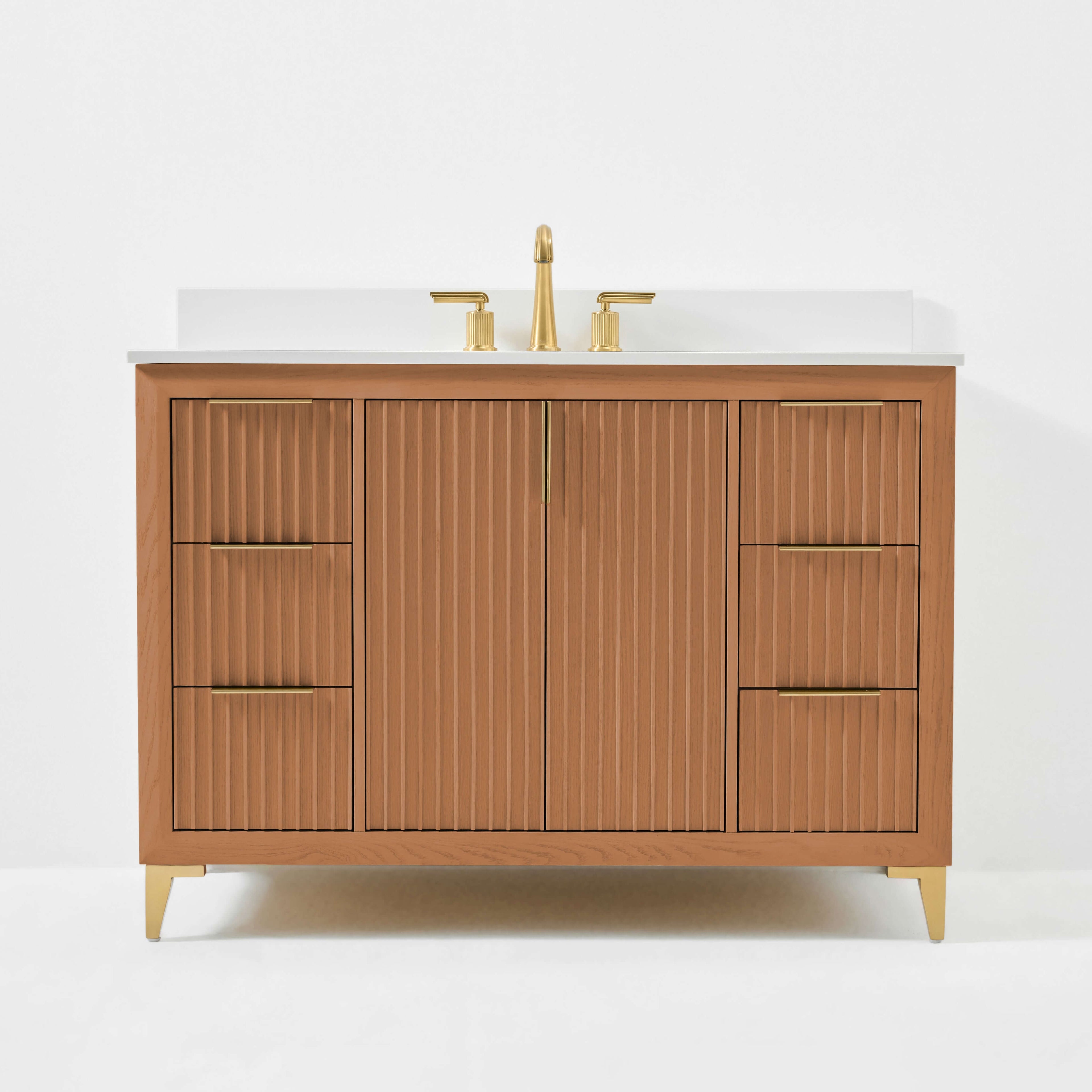 Turlington Bathroom Vanity Collection in Sienna Finish