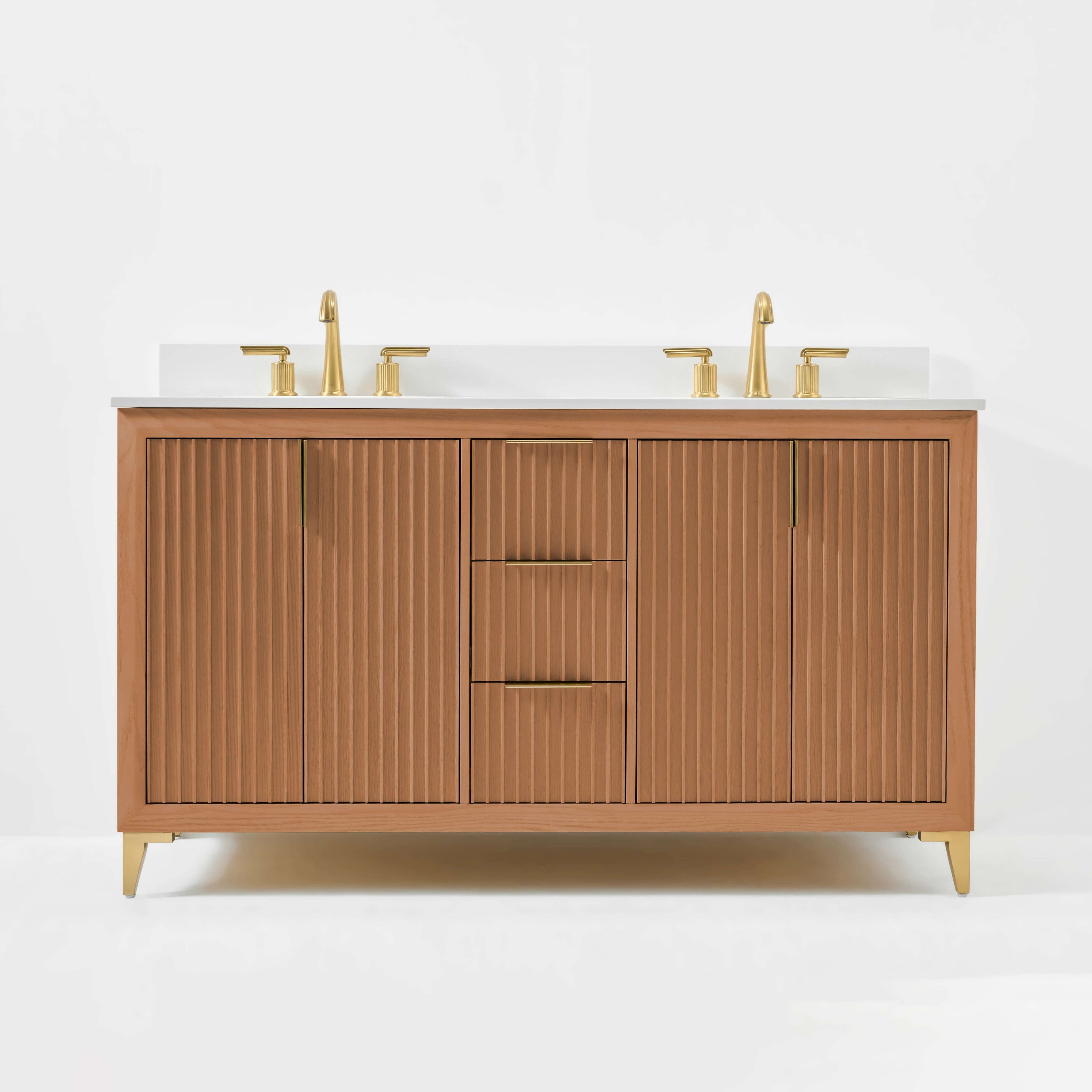 Turlington Bathroom Vanity Collection in Sienna Finish