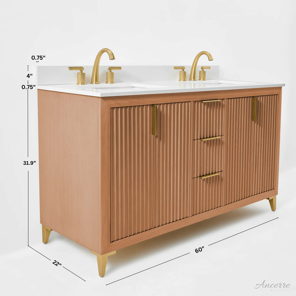 Turlington Bathroom Vanity Collection in Sienna Finish