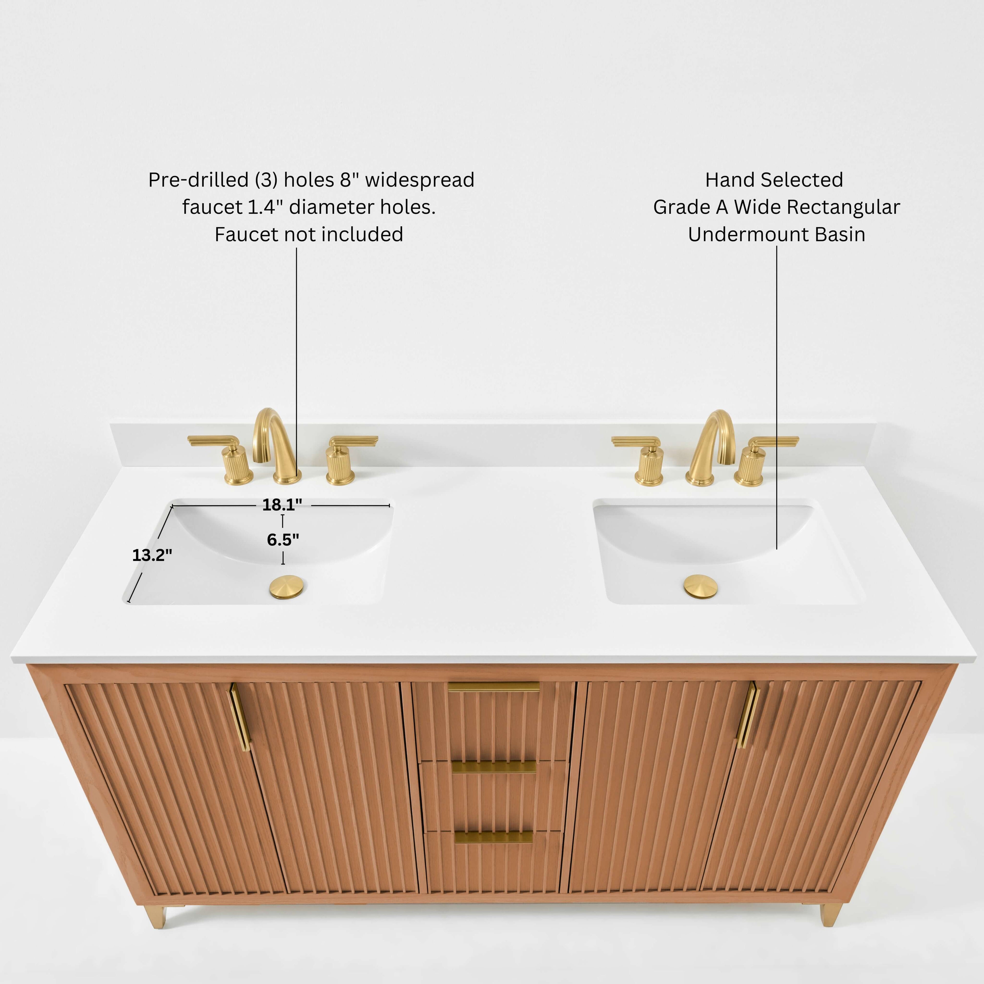 Turlington Bathroom Vanity Collection in Sienna Finish